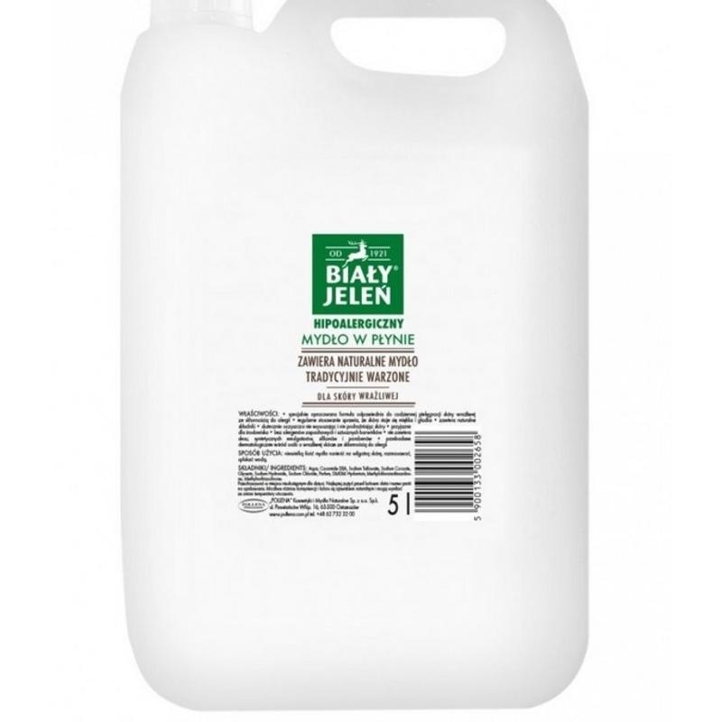 Mydło w płynie 5l  Biały Jeleń