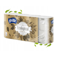 Papier toalet. szary  op.8 rolek (7) 3-warst. biało-szary Eco Grite