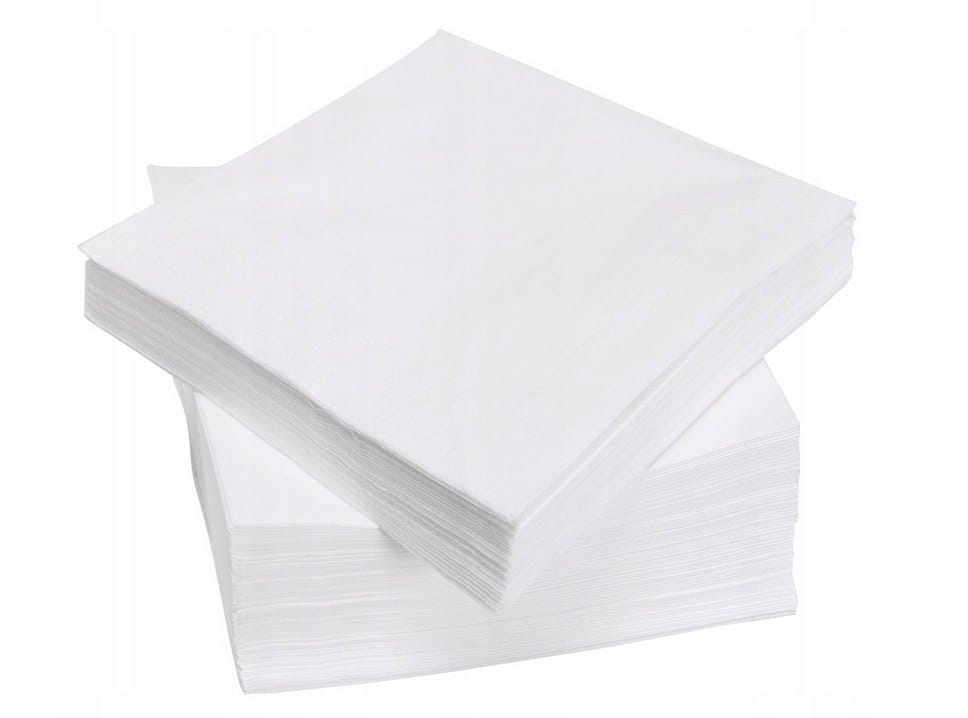 Serwetki gastronomiczne 15x15cm  białe  gładkie   500szt.