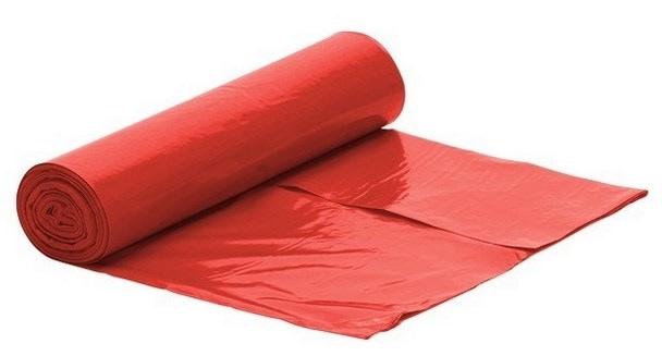 Worki na śmieci LD  120l    op.25 szt. czerwone