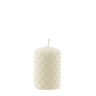 Świeca walec  70/120 kremowa - retro **