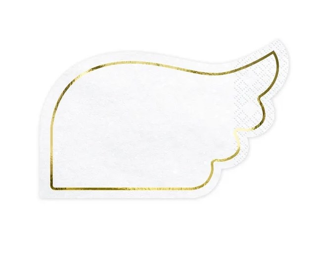 Serwetki - Dziecięce, Chrzest święty  16x10cm  op.20 szt.  Skrzydła