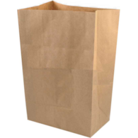 Torby klock. brąz. 25x11x32cm  op.250 szt.  bez nadr. P373