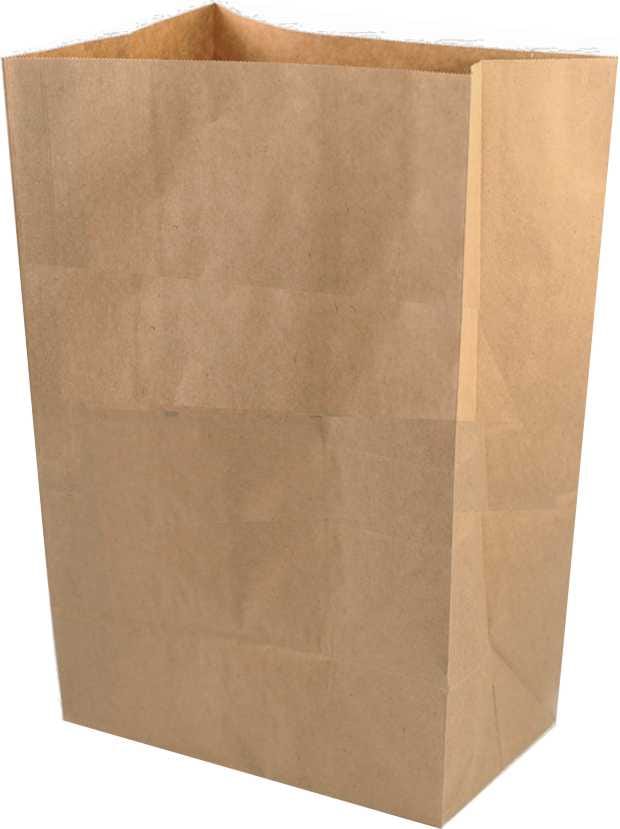 Torby klock. brąz. 25x11x32cm  op.250 szt.  bez nadr. P373