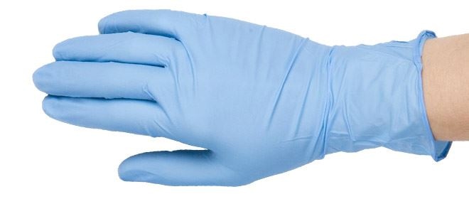 Rękawice Nitrylowe  L   op.100 szt. bezp./ niebieskie   Cobalt/Eco-Plus