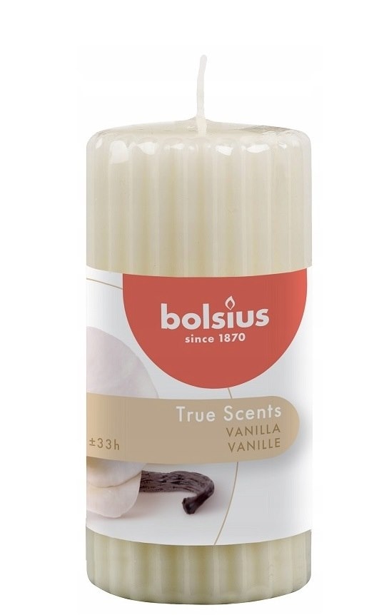 Świeca walec  58/120 Bolsius - wanilia