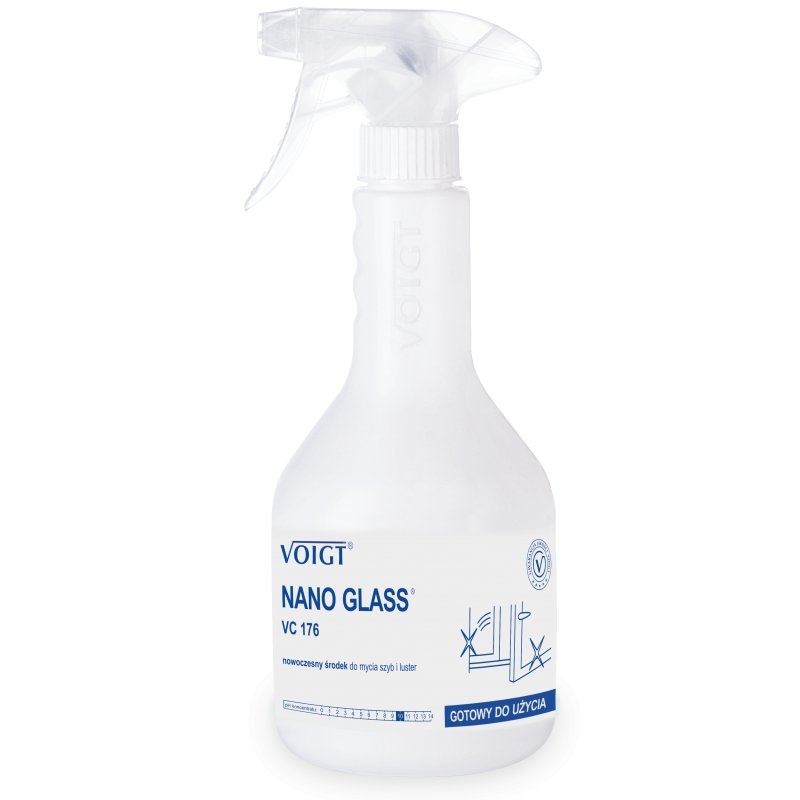 Płyn Voigt  VC 176 - Nano Glass 0,6l;   płyn do szyb, spray
