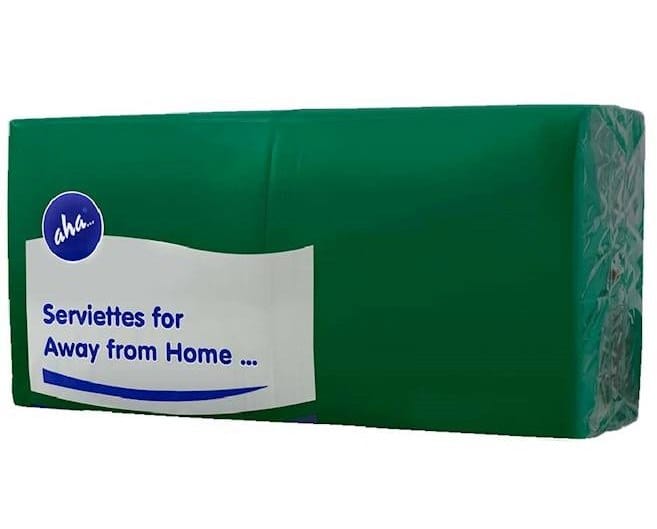 Serwetki 33x33cm  skł. 2-warst.  op.250 szt. zielone AHA