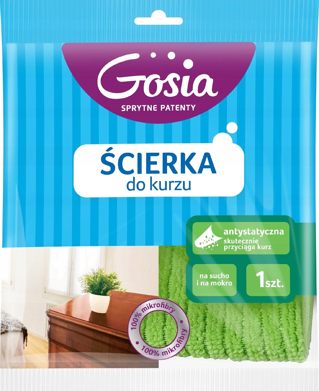 Ścierka z mikrofibry  32x38 Gosia -do kurzu