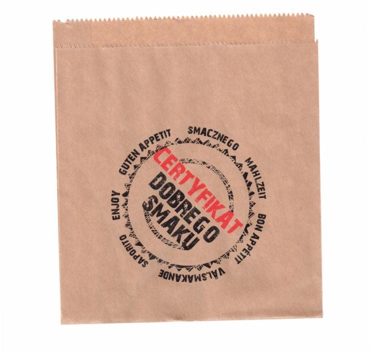 Torebka Kebab/Hamburger niepowlekana 16x17cm  1000szt.  Certyfikat  P394