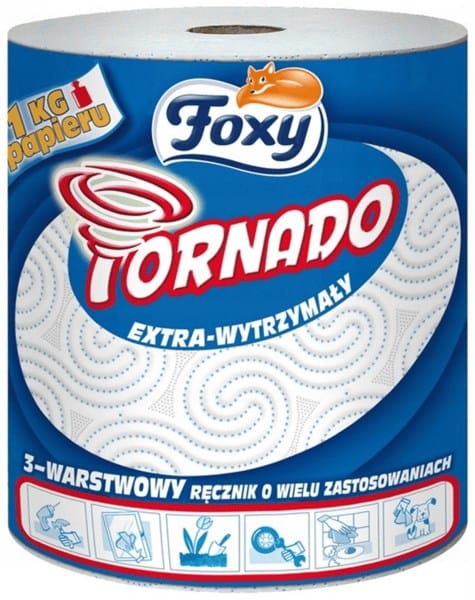 Ręcznik kuch.Foxy Tornado  -  a'1; 3 warstw, 340 listków;  extra-wytrzymały,