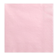 Serwetki 33x33cm  skł. 3-warst.  op.20 szt. jasny róż  SLC01200