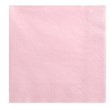 Serwetki 33x33cm  skł. 3-warst.  op.20 szt. jasny róż  SLC01200