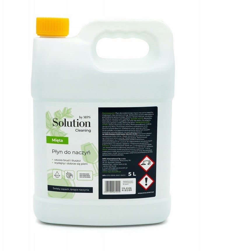 Płyn do naczyń      5L Solution miętowy
