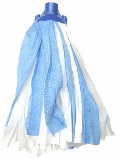 Mop paskowy zapas Dred, wiskoza, biało-niebieski