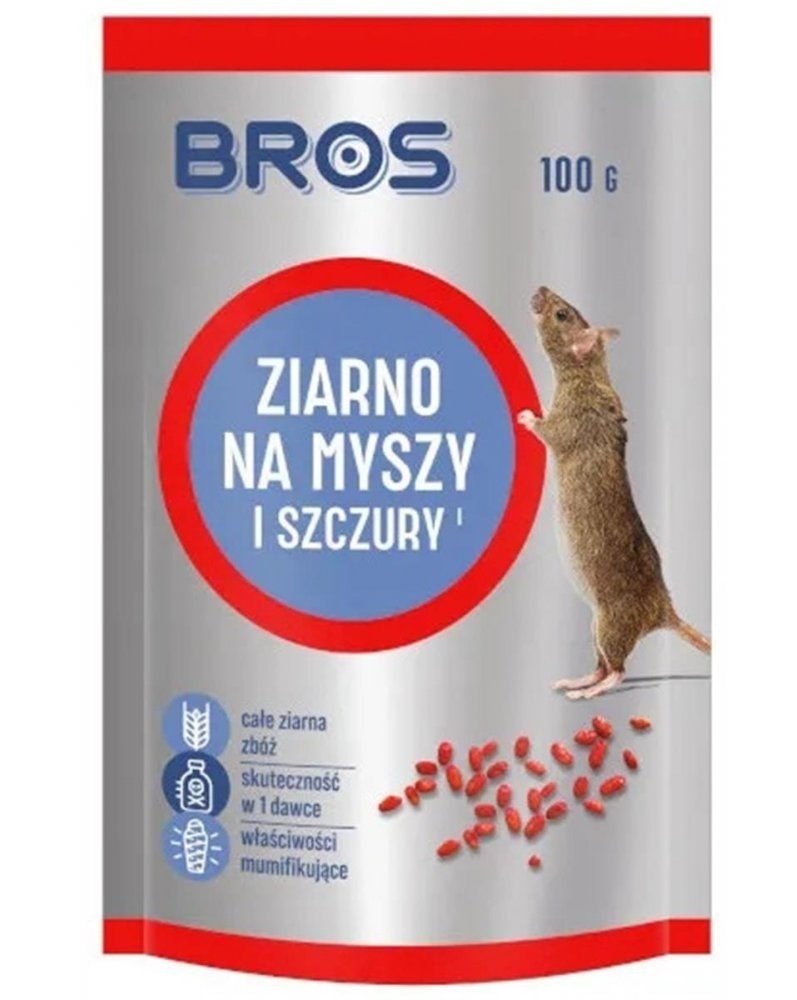 Bros  ziarno na myszy i szczury 100g
