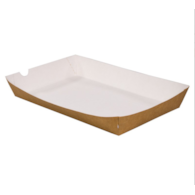 Tacki papier. 14x24x3,6cm  op.100 szt.  b/br/bez nadruku    P404  H