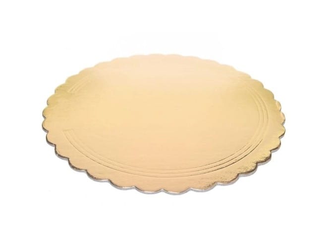 Podkład okr. karbowany  FI 30  op.50 szt.  2000g - złoto-biały