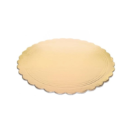 Podkład okr. karbowany  FI 24  op.50 szt.  2000g - złoto-biały