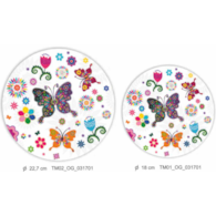 Talerz papier.22,7cm   op.8 szt. (12)  P-M