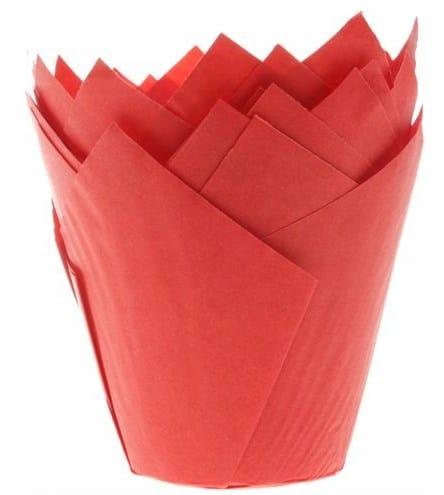 Muffiny  Tulipan   czerwone  op.200 szt. 160x50