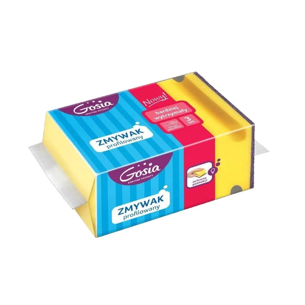 Zmywak kuchenny gąbka Gosia a'3 profilowany
