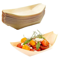 Miseczka Fingerfood drewniany, łódka  11x6,5  op.50 szt. (10) 84414