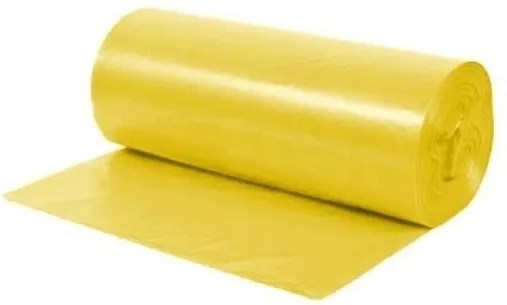 Worki na śmieci LD    60l  op.10 szt. żółte