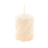 Świeca walec  80/150 kremowa - twist **