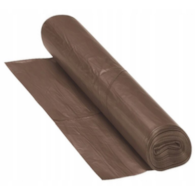 Worki na śmieci LD  120l  op.10 szt. (30) brązowe