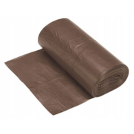 Worki na śmieci LD    60l  op.10 szt. (50) brązowe