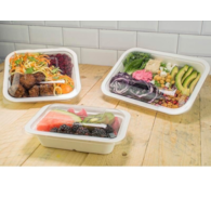 Poj. na sałatkę pulpa 650ml  op.50 szt. (12) biodeg. prost.  VEG-V3-GB22 **