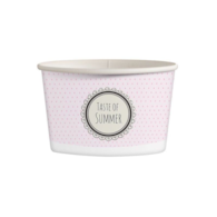 Pojemnik papierowy na lody 245ml   Pastele   25szt.