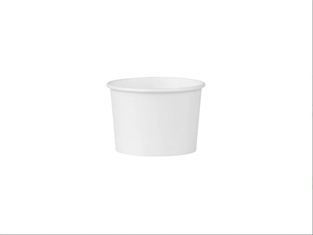 Poj. na lody papier. 130ml  op.25 szt. (40) biały  ++