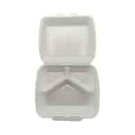 Poj. na obiad  3-dziel.  op.125 szt. (2) XPS  HP4/3 biały  1007263 ++