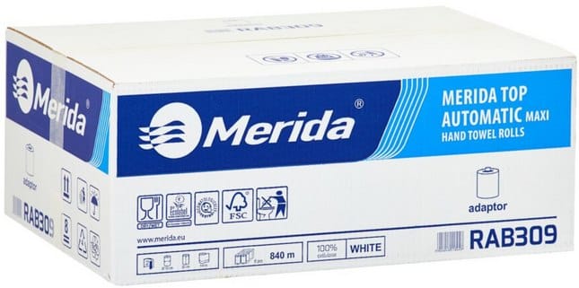 RĘCZNIK  BIAŁY TOP AUTOMATIC 19CM/140m 2w a'6 z adaptorem RAB309
