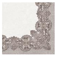 Serwetki 40x40cm flizelinowe skł.  wzór: brąz  Royal Lace  op.50 szt.