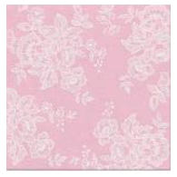 Serwetki 40x40cm flizelinowe skł.  wzór: róż jasny  Soft Lace  op.50 szt.  (8)