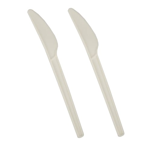 Nóż biały  op.100 szt. (10)  16,6cm  C-PLA  PURE  **