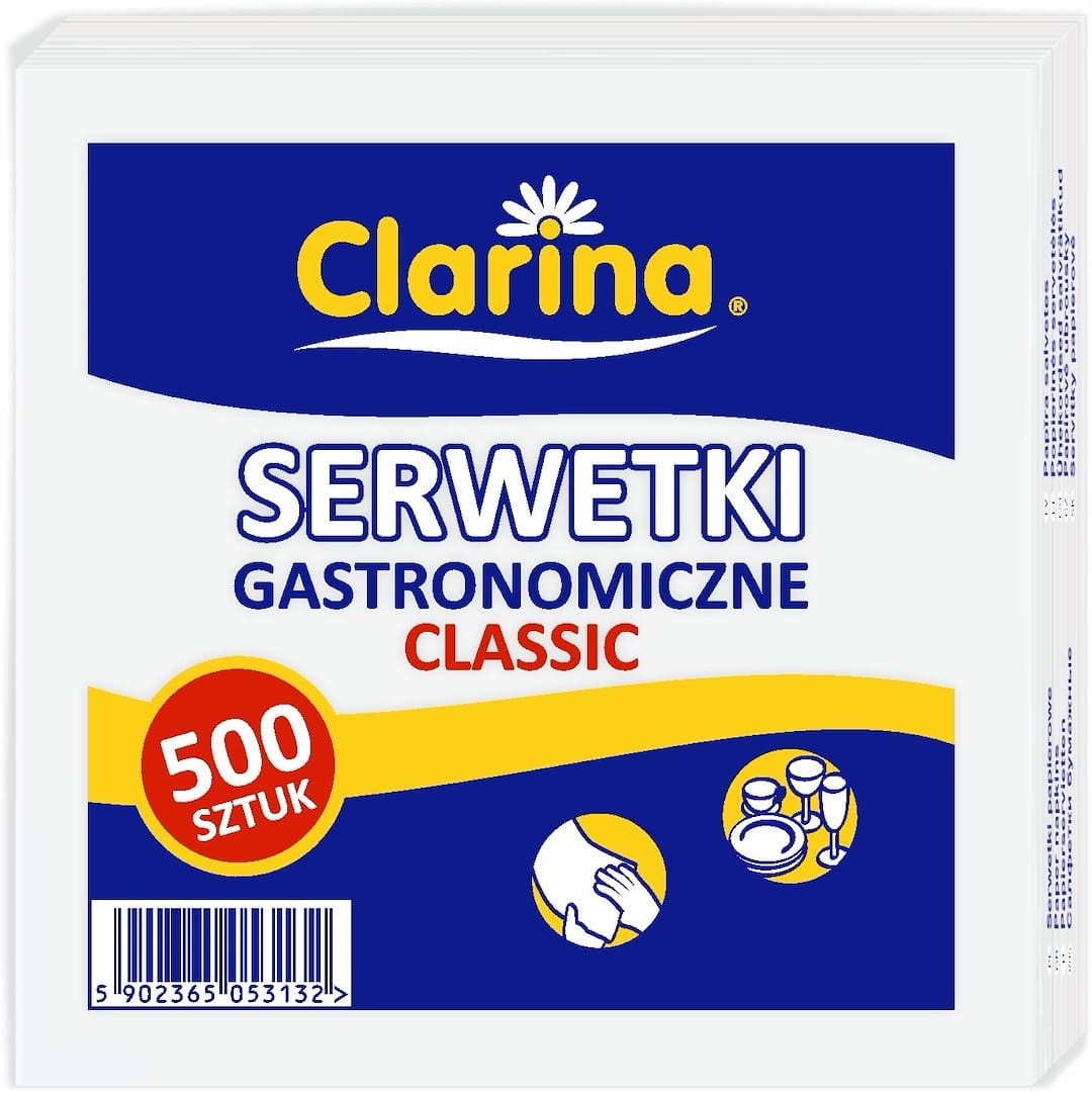 Serwetki 15x15cm białe, gładkie  op.500szt. (60)  AU