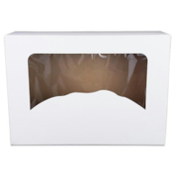 Pudełko 31x22x8 biało/br z oknem  (50)   P1175