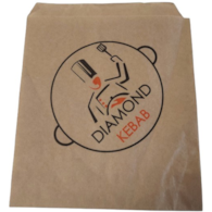 Torebka Kebab/Hamburger niepowl. 16x17cm  op.1000 szt.  Diamond 