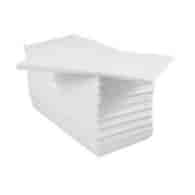 Serwetki 33x33 składane 1/8  2-warst. białe  250szt.