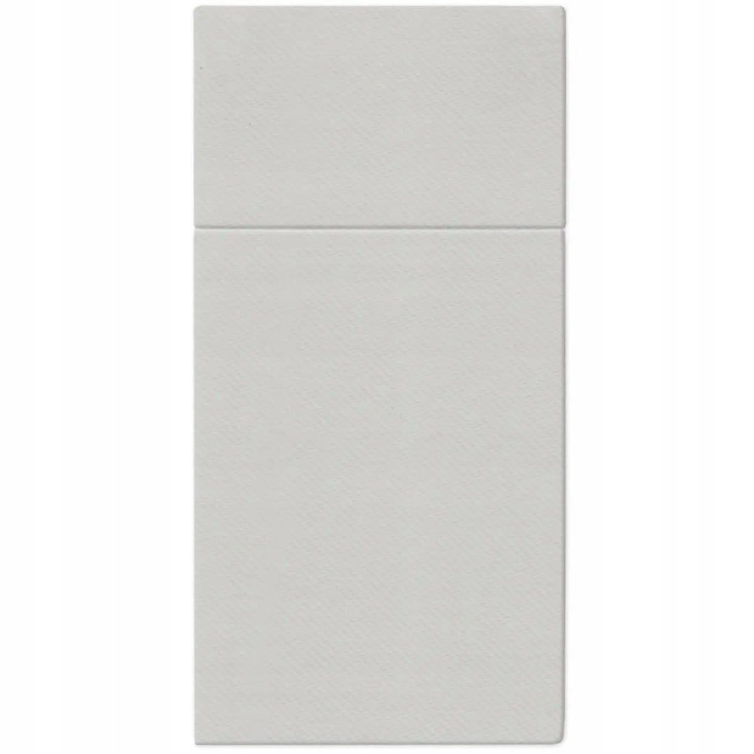 Kieszonki na sztućce Airlaid -  srebrne  op.25 szt. (16)