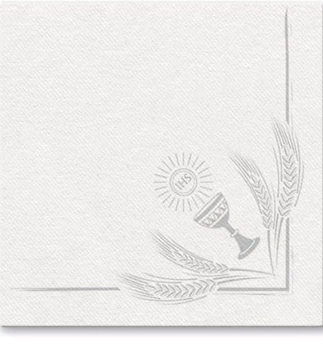 Serwetki 40x40cm flizelinowe skł.  Komunia święta  op.50 szt. (8) Kielich srebrny