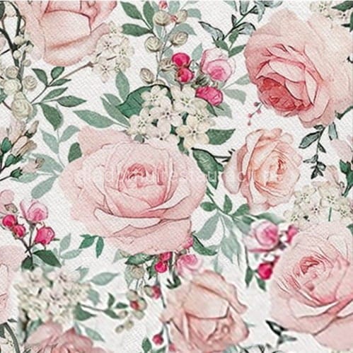 Serwetki 40x40cm flizelinowe skł.  wzór: kwiaty Gorgeous Roses   op.50 szt. (8)