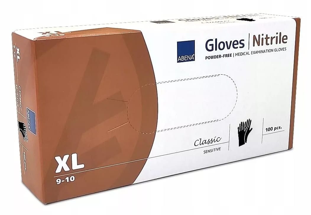 Rękawice Nitrylowe  XL 100szt.   czarne