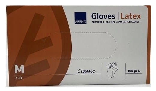 RĘKAWICE LATEX  M   op.100 szt. teksturowane PP 290782