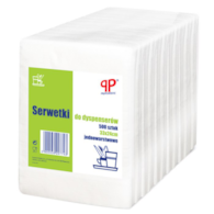 Serwetki do dyspens. 33x24cm   op.500 szt. 1-warst. białe