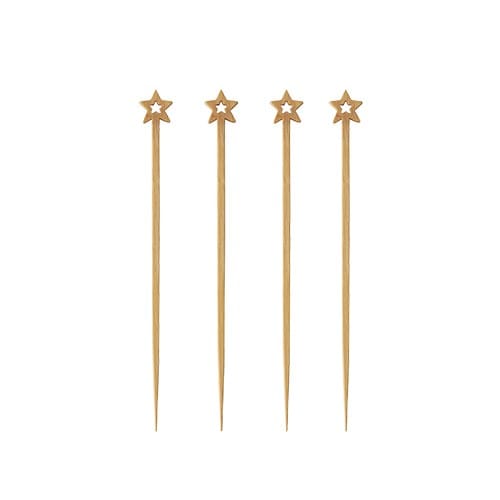 Patyczki Fingerfood 12cm Gwiazdki   op.100 szt. (10) drewniane  88426